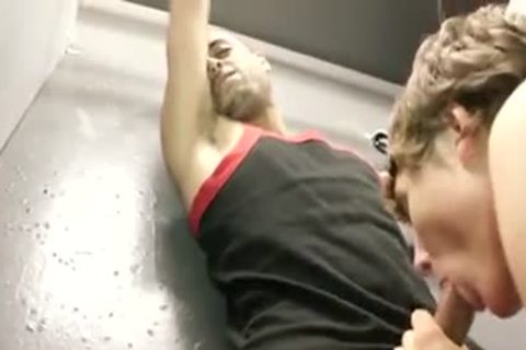 bondman manacled And Sucked Off - Factory video scene