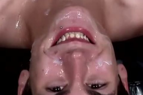 Hard dilettante homo plough Bukkake