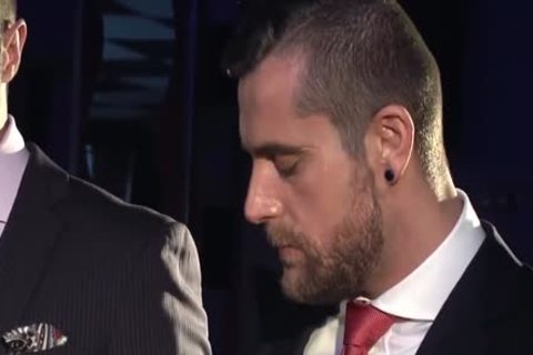 Two twinks In Suits Meet In A Bar