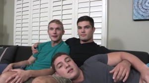 bareback three-some With Pete, Tanner, And Forrest - anal pleasure