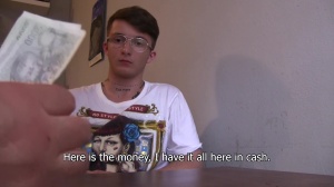 A lad follows filthy orders to earn specie