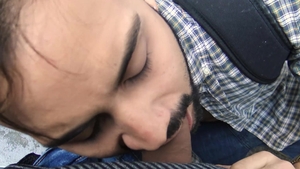 Latin Leche - Very sexy pounded by huge dick stud in public