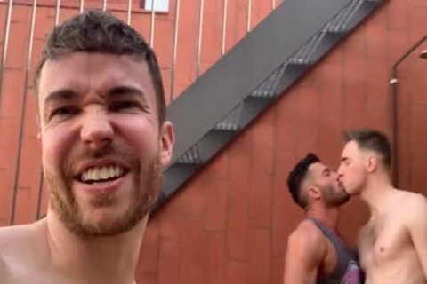 Andy Star With Gabriel Cross And Kayden Gray