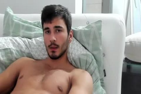 stylish youthful man Masturbating In cam