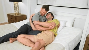 Sean Cody - Nicky bareback blowjob cum in the bed