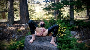 poking My big 10-Pounder Into My Own ass In The Forest For A pleasure Day Of Self-plowing Myself bareback Till I Creampie.