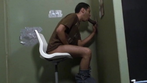 GloryholeAndHandjobs: Naughty gay Hot Boi enjoying balls guy
