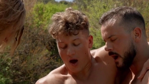 GodsOfMen.com - Dean Young among muscled Malik Delgaty cumshot