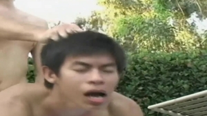 GayAsianNetwork: Cooper ass fuck outdoors