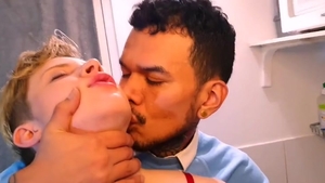 A lusty Latino plowing A delicious French Femboy