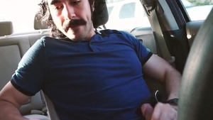 almost CAUGHT stroking In The PARKING Lot ON My LUNCH BREAK while SEXTING A FAN In My CAR