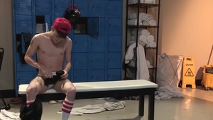 coach plows amoral Towel lad teen In Locker Room