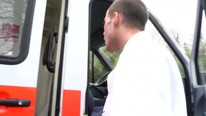 Julien Heath Dumps His Load Inside Ambulance