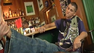 Hazelyed Barman Gets His Rocks Off